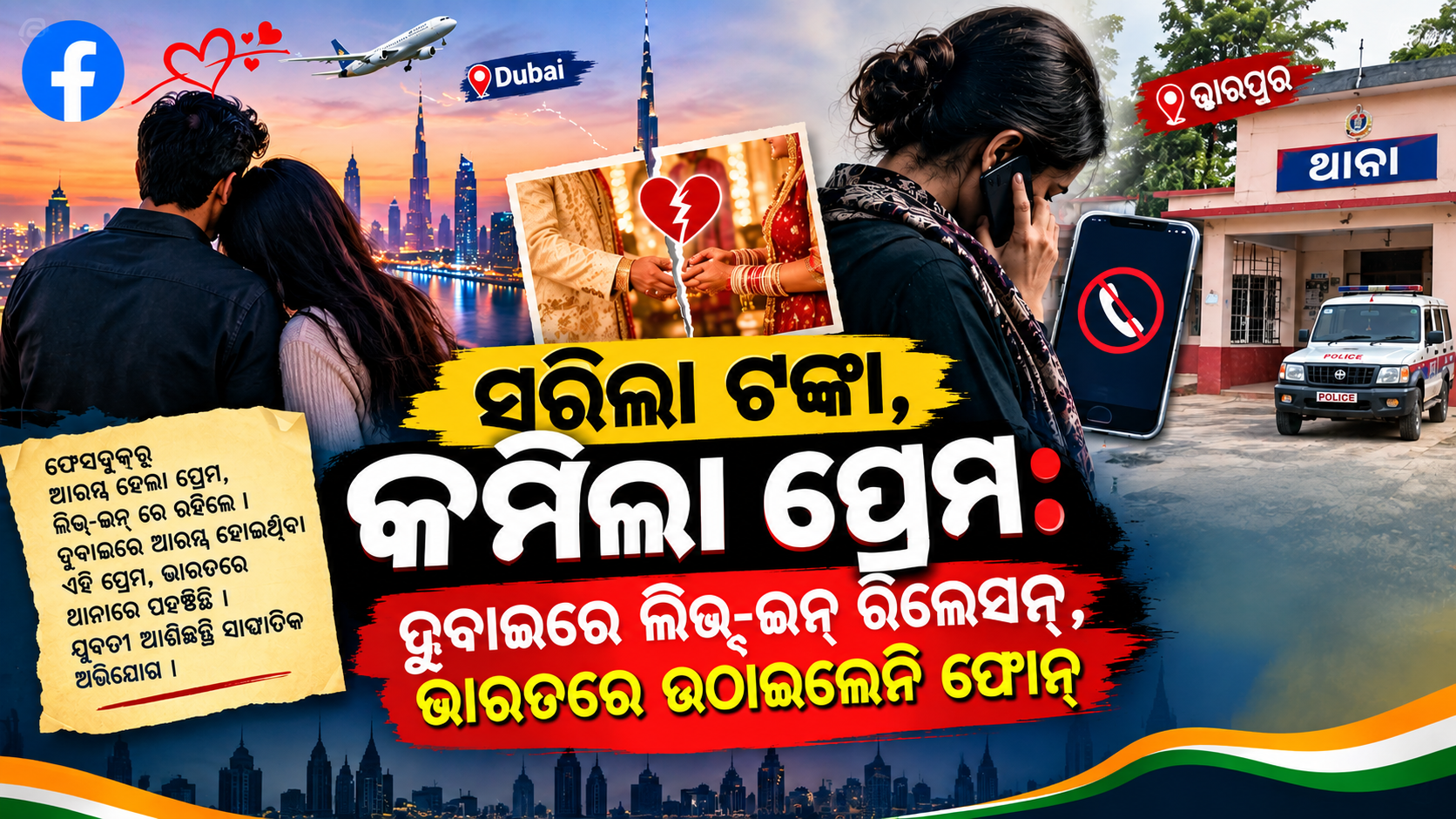 ଟଙ୍କା ଥିଲା ଯାଏଁ ପ୍ରେମ! ଦୁବାଇରେ ଲିଭ୍-ଇନ୍ ପରେ ଭାରତରେ ପତ୍ନୀଙ୍କୁ ଏଡାଇଲେ ସ୍ୱାମୀ, ଥାନାରେ ପହଞ୍ଚିଲା ମାମଲା